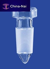 Hexagonal plug maleglassfor laboratory glassware