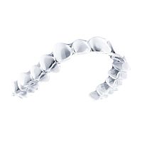 Invisible orthodontic brace hybrid resin