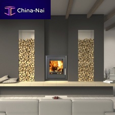 Wood-burning fireplace insert ALICANTEsteelnatural convectioncontemporary