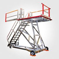 Emergency stairs mobilefor aircraftfor technical crew