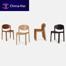 Contemporary chair MAUROindoorleatheroak