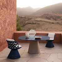 Contemporary chair Flair O'outdoorfabricaluminum