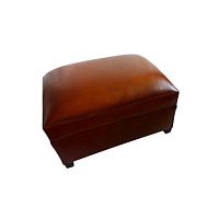 Traditional ottoman leatherrectangularhandmade