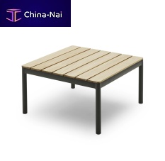 Contemporary coffee table TRADITIONteakaluminumsquare