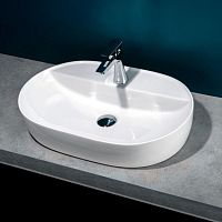 Countertop washbasin KEY 80ceramic1-holewithout overflow