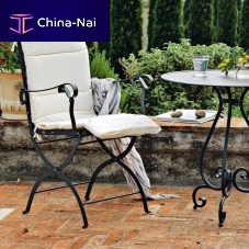 Traditional garden chair AURORAoutdoorwrought ironwrought iron base