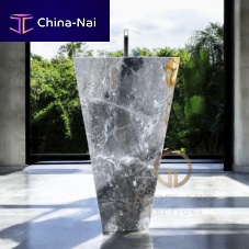 Free-standing washbasin SANTORINImarblehandmadewithout hole