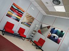 Removable partition OMEGAlaminatefor offices