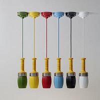 Pendant lamp BRUSHES ceramicoriginal designcorded