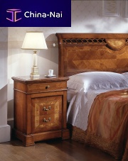 Traditional bedside table D701cherrywoodwooden baserectangular