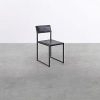 Contemporary chair on_12indoorleathersteel base