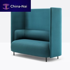Contemporary upholstered bench BUDDYHUB BDH002/140fabricfor officehigh-back