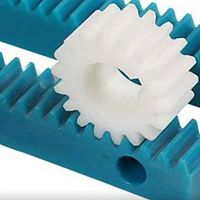 Straight-toothed rack and pinion plasticaluminumsteel