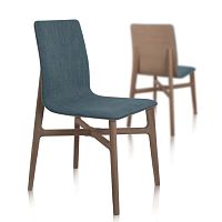 Contemporary chair AXISindoorfabricoak