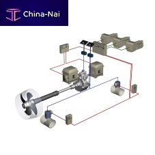 Ship propulsion system controllable-pitch propellershaft drivediesel-electric hybrid