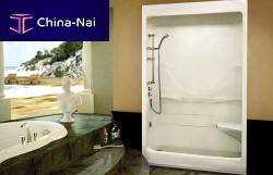PVC shower cubicle SOPRANO Iwith hinged doorrectangular