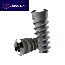 Tapered dental implant TAG MFtitaniuminternal hexagonself-tapping