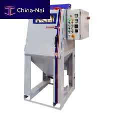 Rotary drum blast machine T40for additive manufacturingfor aeronautical applicationsautomatic