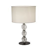 Table lamp CHARME : 600/1LGmetalglassfabric