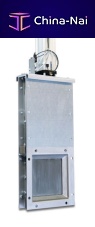 Knife gate valve MMFH-EPpneumatically-operatedfor bulk materialsdischarge