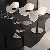 Contemporary chair OPAL-M outdoorindoorpolycarbonate