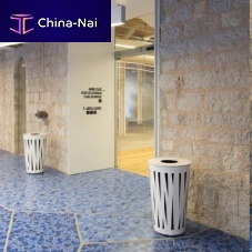 Steel ashtray EVOLUTIONstainless steeloutdoorfor public space