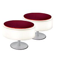 Contemporary pouf ATOLLOpolyethylenemetalilluminated
