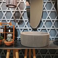 Countertop washbasin SIMANconcreteovalcontemporary