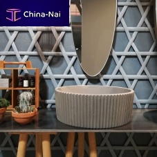 Countertop washbasin SIMANconcreteovalcontemporary