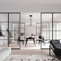 Modular partition DIVINA®glassaluminumcommercial