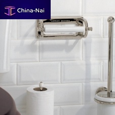 Wall-mounted toilet roll holder LB 4500chromed metalceramiccommercial