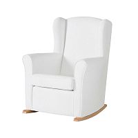 Contemporary armchair NANNYfabricsynthetic leatherpine