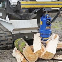 Vertical log splitter