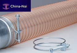 Galvanised steel hose clamp FLEXADUX® screw