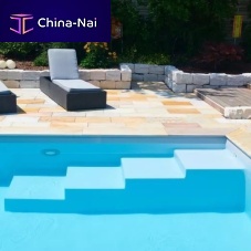 Concrete pool steps