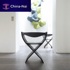 Contemporary chair Curule indoorbeechbeech base