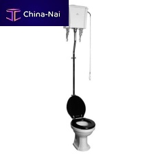 Free-standing toilet LON.THCporcelainwith high tankhome