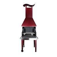 Charcoal barbecue COVENwood-burningon castersfree-standing