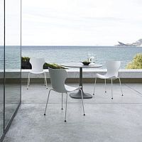 Contemporary garden chair Papilio Shelloutdoorstainless steelpolypropylene