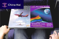 Aircraft placard advertising