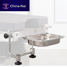Surgery table-mounted surgical basin stand 91612stainless steel