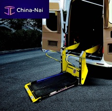 Bus wheelchair accessible vehicle rear-entry