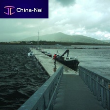 Floating breakwater reinforced concrete