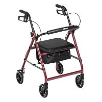 4-wheel rollator R726BKaluminumwith seatheight-adjustable