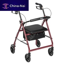 4-wheel rollator R726BKaluminumwith seatheight-adjustable