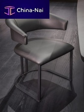 Contemporary chair Kyoindoorvelvetleather