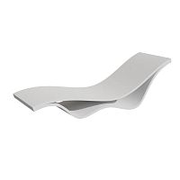 Minimalist design sun lounger FLOW: CHAISEhigh-performance concretecontractfor hotel