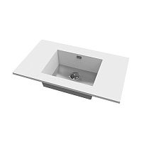 Single-bowl kitchen sink KW5040with drainboardcompositegraphite