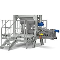 Rotor crusher-compactor horizontalfor coffeebatch