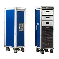 Half-size aircraft service trolley FQ41003with dry ice